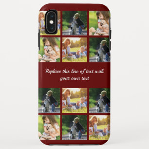 Pas fotocollage en tekst Hoesje-Mate iPhon aan iPhone XS Max Hoesje