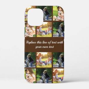 Pas fotocollage en tekst Hoesje-Mate iPhon aan iPhone 12 Mini Hoesje