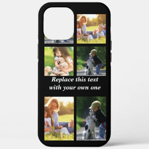Pas fotocollage en tekst Hoesje-Mate iPhon aan iPhone 12 Pro Max Hoesje