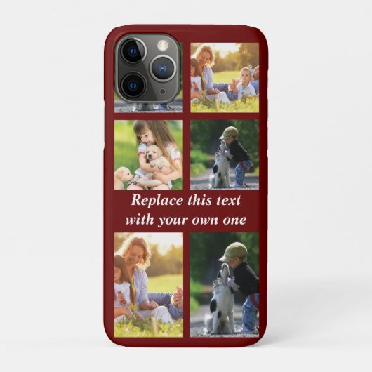 Pas fotocollage en tekst Hoesje-Mate iPhon aan Case-Mate iPhone Case (Achterkant)