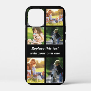 Pas fotocollage en tekst Hoesje-Mate iPhon aan iPhone 12 Mini Hoesje