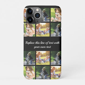 Pas fotocollage en tekst Hoesje-Mate iPhon aan iPhone 11Pro Hoesje