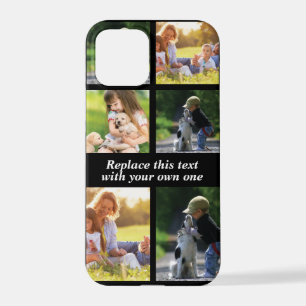 Pas fotocollage en tekst Hoesje-Mate iPhon aan iPhone 12 Pro Hoesje