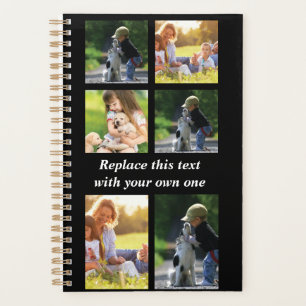 Pas fotocollage en tekst Hoesje-Mate iPhon aan Planner