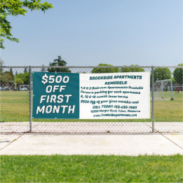 Pas gedetailleerde appartementen te huur aan $500  spandoek