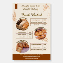 Pas gedetailleerde bakkerijgoederen entree promo a