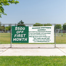 Pas Gedetailleerde Te Huur Woningen Aan $500 Korti Spandoek