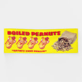 Pas gekookte pinda's voor verkoop hek groot aan spandoek (Horizontaal)