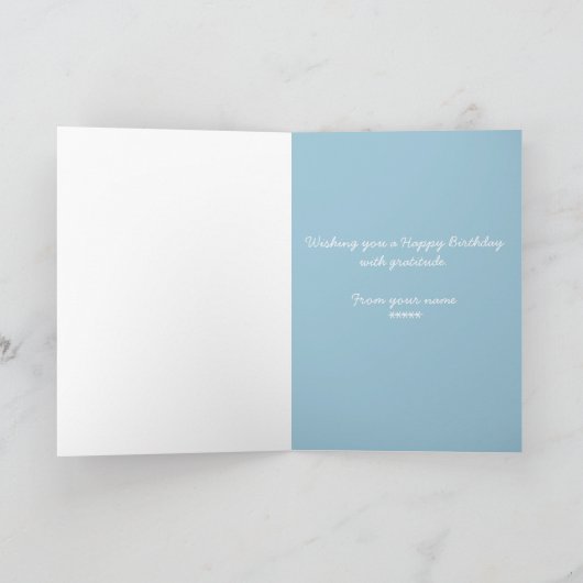 Pas Gelukkige Verjaardag met een Gelukkige Uil aan Kaart (Binnen)