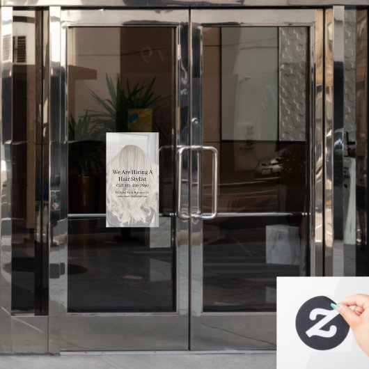 Pas Generic Kapsalon Aan Nu Vacatures  Raamsticker (Kantoordeur)