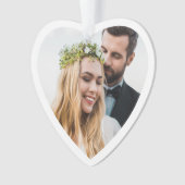 Pas getrouwd 1e kerstfoto ornament (voorkant)