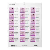 Pas getrouwd Cartoon Designer labels (Full Sheet)