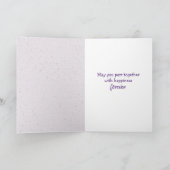 Pas getrouwd Cats Gefeliciteerd Kaart (Binnen)