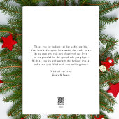 Pas getrouwd Christmas Merry & Married Arch Foto Feestdagenkaart