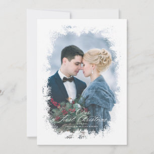 Pas getrouwd eerste kerstkaart onze eerste kerst