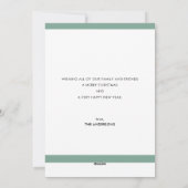 Pas getrouwd Foto Arch Forever Merry Greenery Feestdagenkaart (Achterkant)