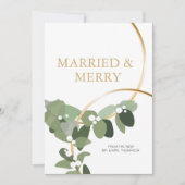 Pas getrouwd kerst met huwelijksfeestdag en met Me (Voorkant)