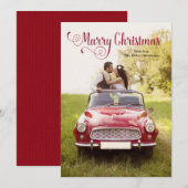 Pas getrouwd kerstkaart (Voorkant / Achterkant)