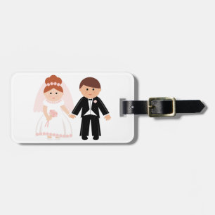 Pas Getrouwd Koppel Bagage Labels