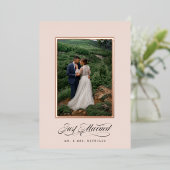 Pas Getrouwd Lijst Uitnodiging (Staand Voorkant)