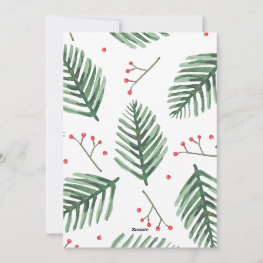 Pas getrouwd met huwelijksreis en feestelijke fees feestdagenkaart (Achterkant)