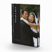 Pas getrouwd Pestfoto en naam van bruiloft Fotoblokken (Rechts)