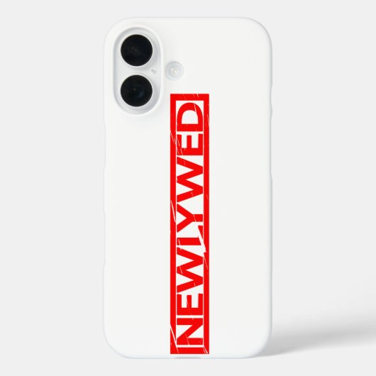 Pas getrouwd Stamp Case-Mate iPhone Case (Achterkant)