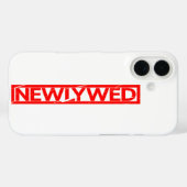 Pas getrouwd Stamp Case-Mate iPhone Case (Achterkant (horizontaal))