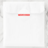 Pas getrouwd Stamp Ronde Sticker (Tas)