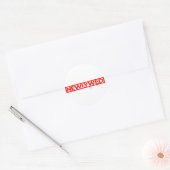 Pas getrouwd Stamp Ronde Sticker (Envelop)