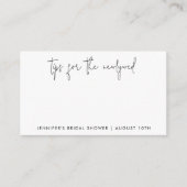 Pas getrouwd Tip Jar Black en White Kaarten (Voorkant)