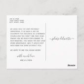 Pas getrouwd Vakantie nieuwe jaren Foto Briefkaart (Achterkant)