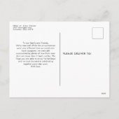 Pas getrouwd vakantiefoto briefkaart (Achterkant)