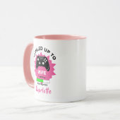 Pas getrouwd Wife Gift Leveled Gamer Fun Mok (Voorkant links)