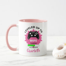 Pas getrouwd Wife Gift Leveled Gamer Fun Mok