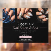 Pas Glitter Nail Salon Spa Shop aan Raamsticker (Vel 2)