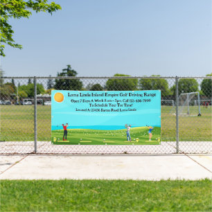Pas Golf Driving Range Zakelijk Schilderachtig aan Spandoek