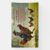 Pas Grappig Biologisch Boerderij Verse Eieren Kooi Spandoek (Verticaal)