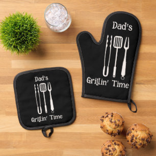 Pa's Grillin' Time Achtertuin Barbecue Ovenwant & Pannenlap Set