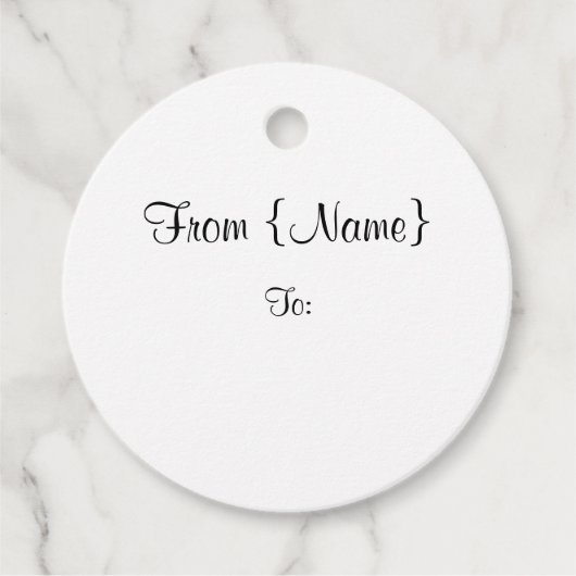 Pas het aan! bedankjes labels (Voorkant)