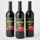PAS HET AAN. BUZZING BEE DESIGN MEAD Honing Wijn Etiket (Flessen)