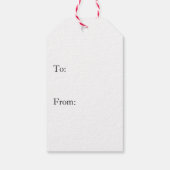 Pas het aan met Uw foto + Red Tartan Cadeaulabel (Achterkant)