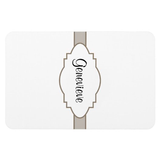 Pas het aan! naamplaat magneet (Horizontaal)