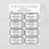 Pas het aan! Raffle Tickets Briefkaart (Voorkant)