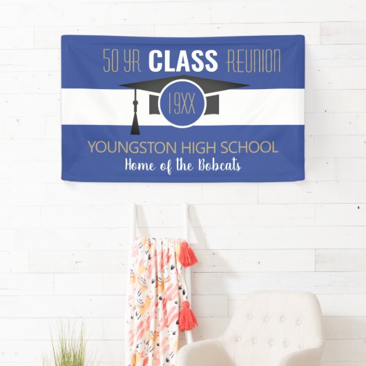 Pas het aan! Uw jaar- en schoolreübanner Spandoek (Insitu)