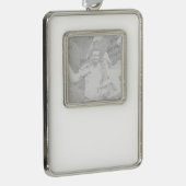 Pas het aan! verzilverd kader ornament (Rechts)