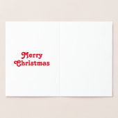 Pas het aan, Vrolijk kerstfeest - zilver of goud Folie Kaarten (Binnen)