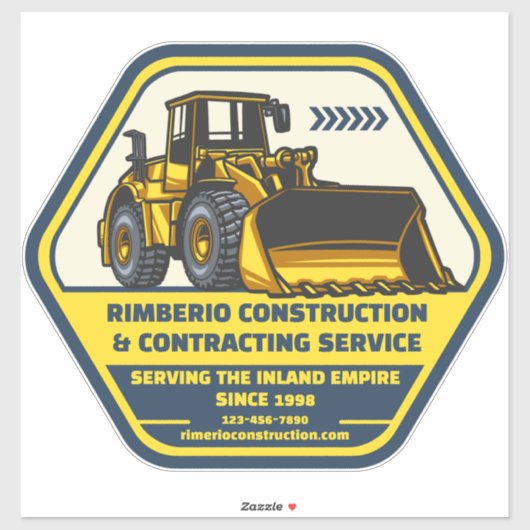 Pas het Algemene Bouwcontractbedrijf aan Sticker (Vel)