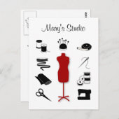 Pas het Briefkaart van de Tekst aan (Voorkant / Achterkant)