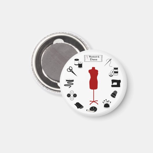 Pas het label aan magneet (Voorkant / Achterkant)